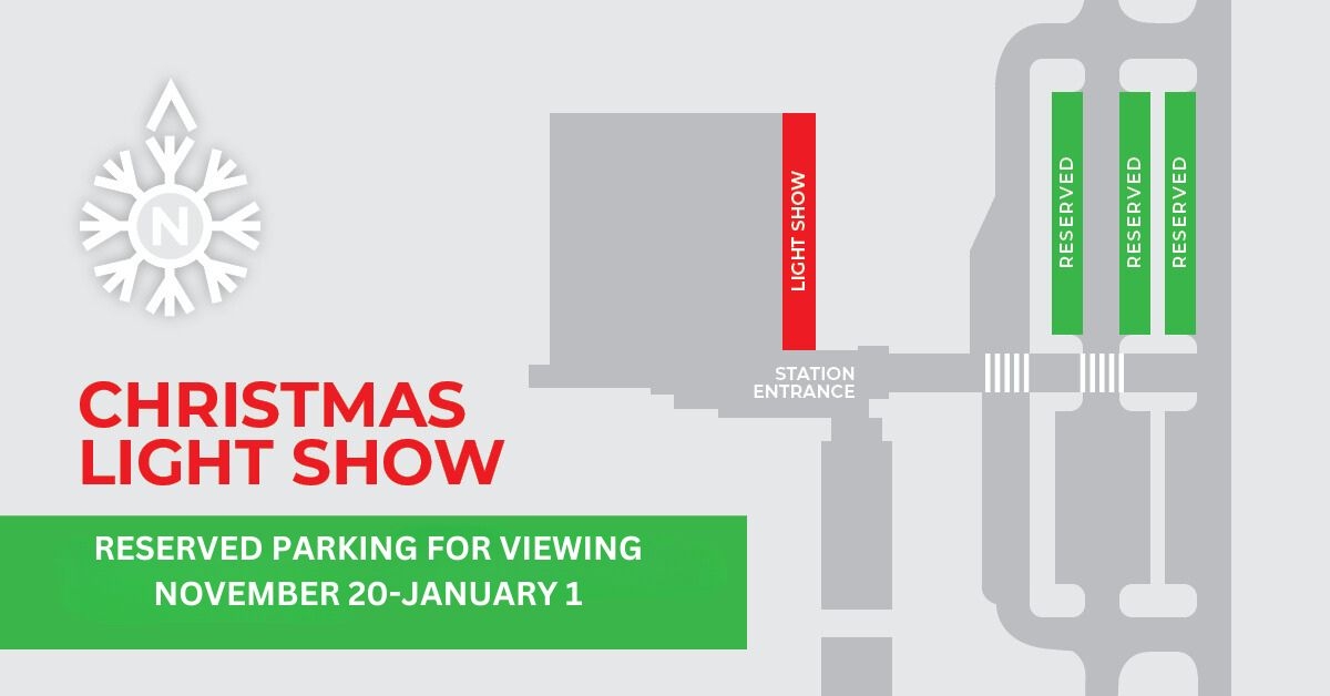 Christmas Light Show parking map 