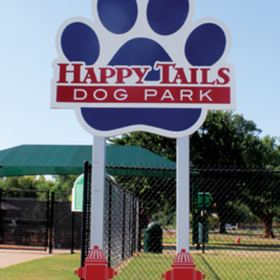 Happy Tails Sign